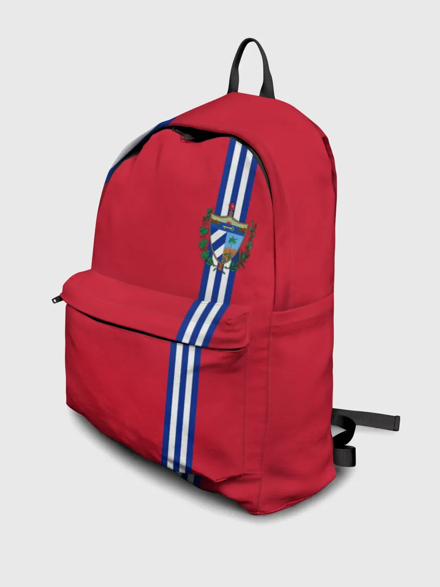 Рюкзак джинсовый / Куба, лента с гербом