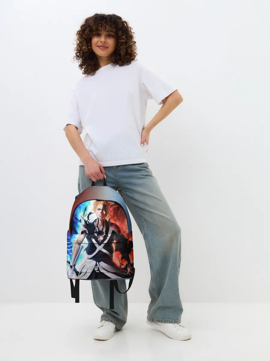 Рюкзак джинсовый / Блич лед и пламень