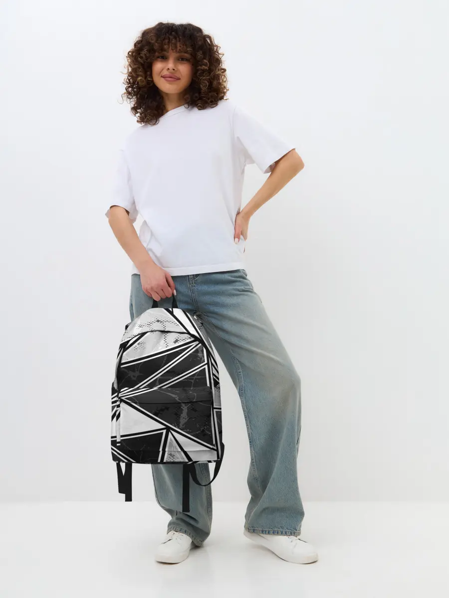 Рюкзак джинсовый / Спортивная геометрия