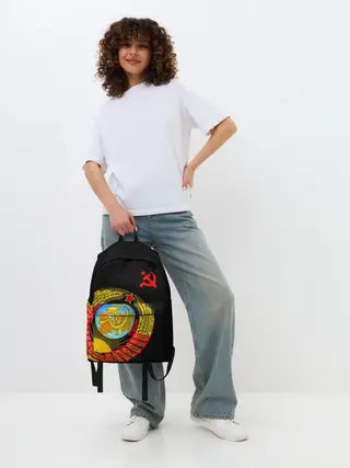 Рюкзак джинсовый / Герб СССР