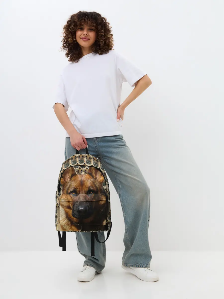 Рюкзак джинсовый / Овчарка