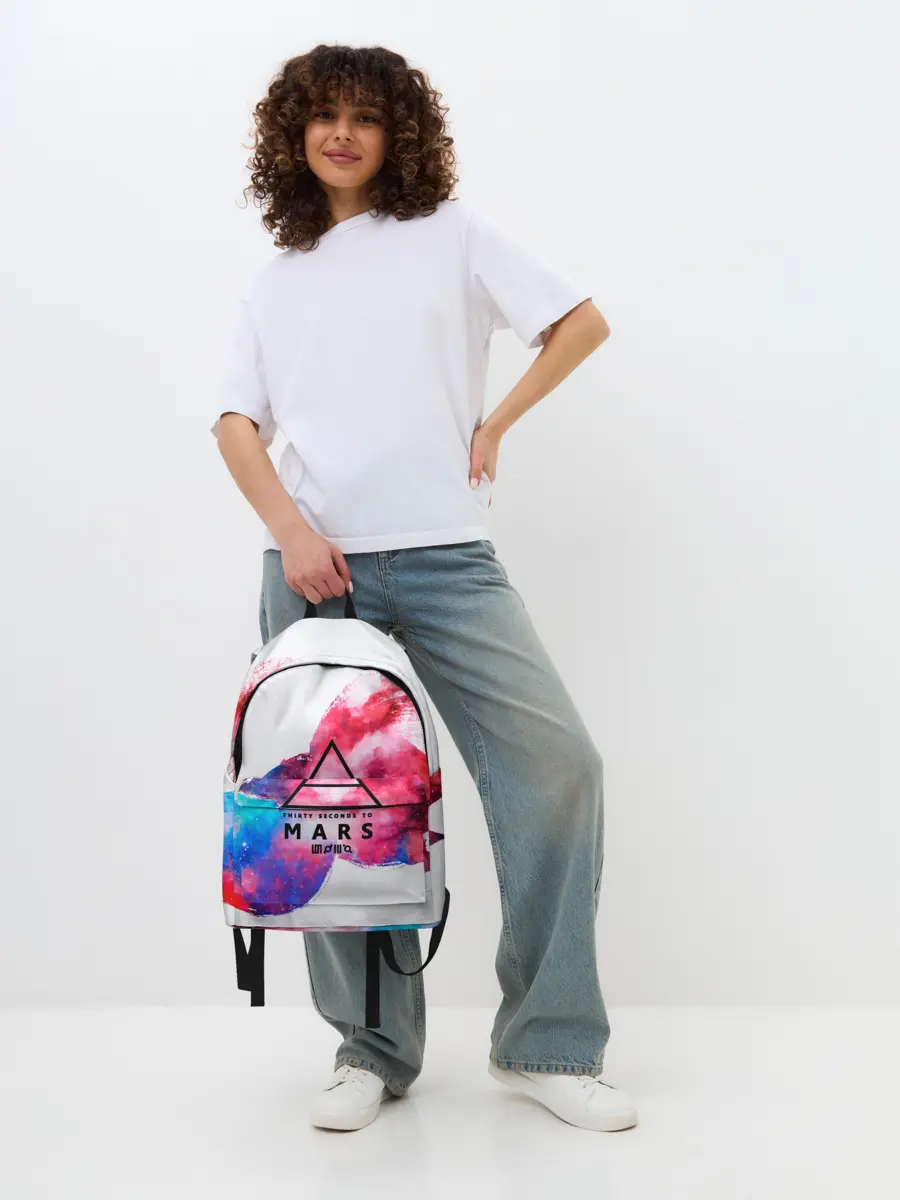 Рюкзак джинсовый / 30 Seconds to Mars