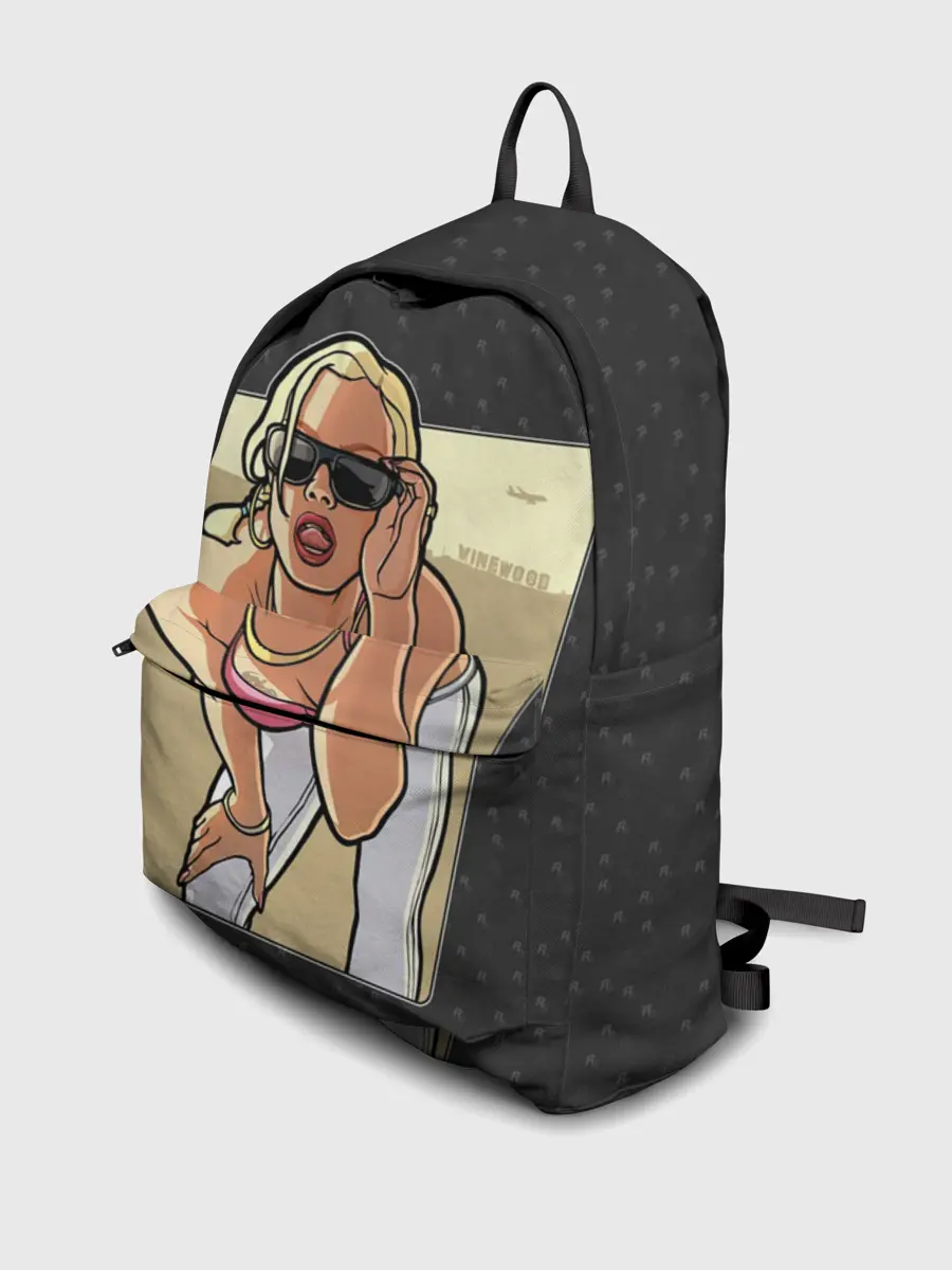 Рюкзак джинсовый / GTA SA - Девушка в очках