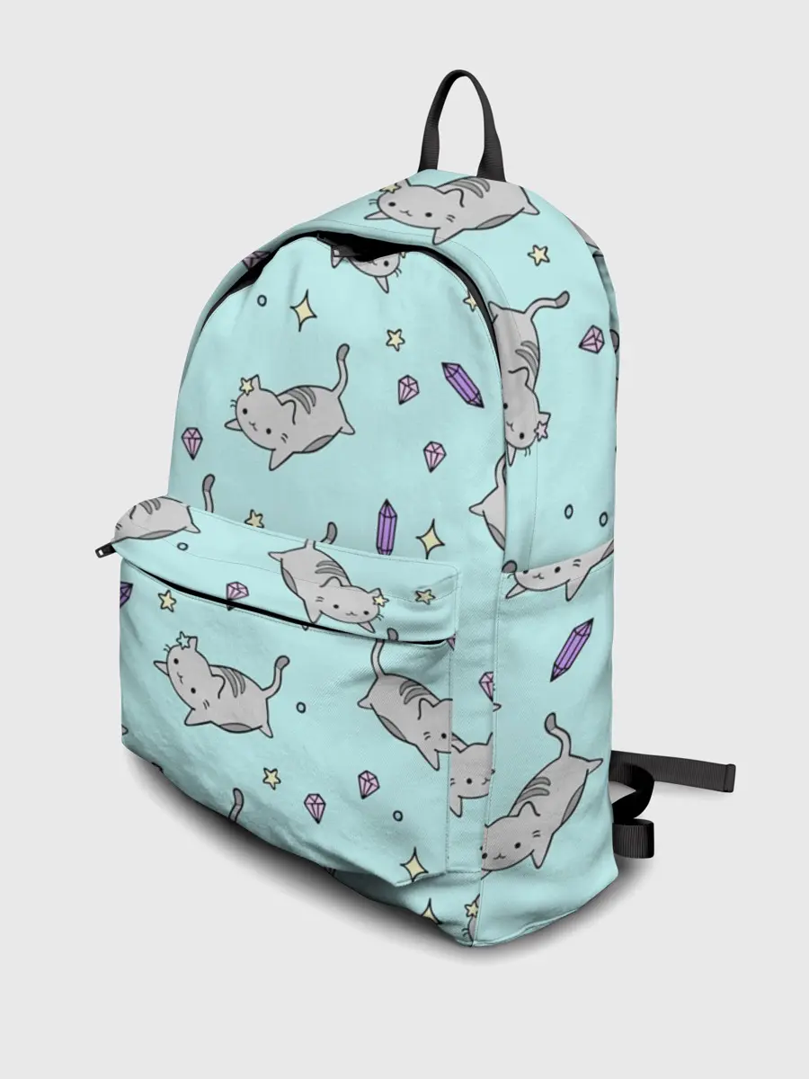 Рюкзак джинсовый / Кавайные котики