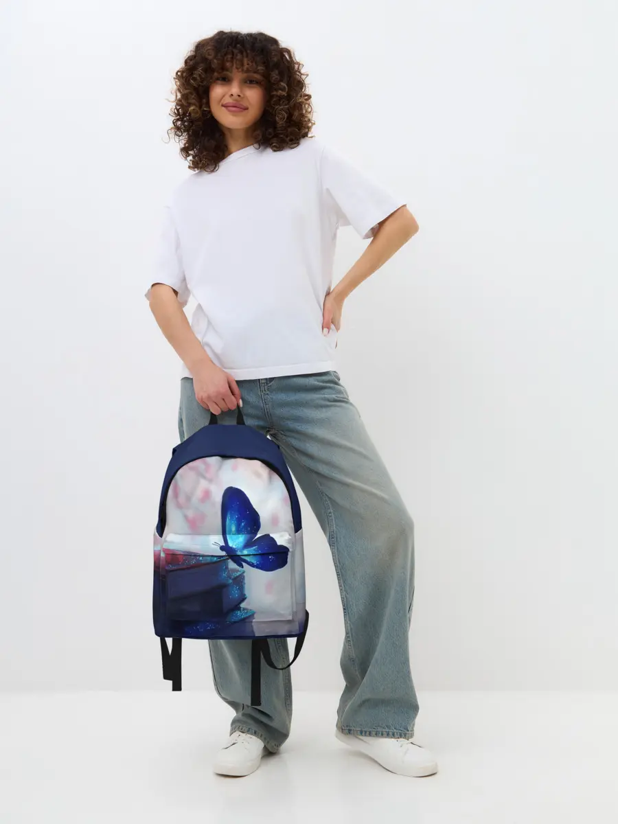 Рюкзак джинсовый / ВОЛШЕБНАЯ БАБОЧКА.