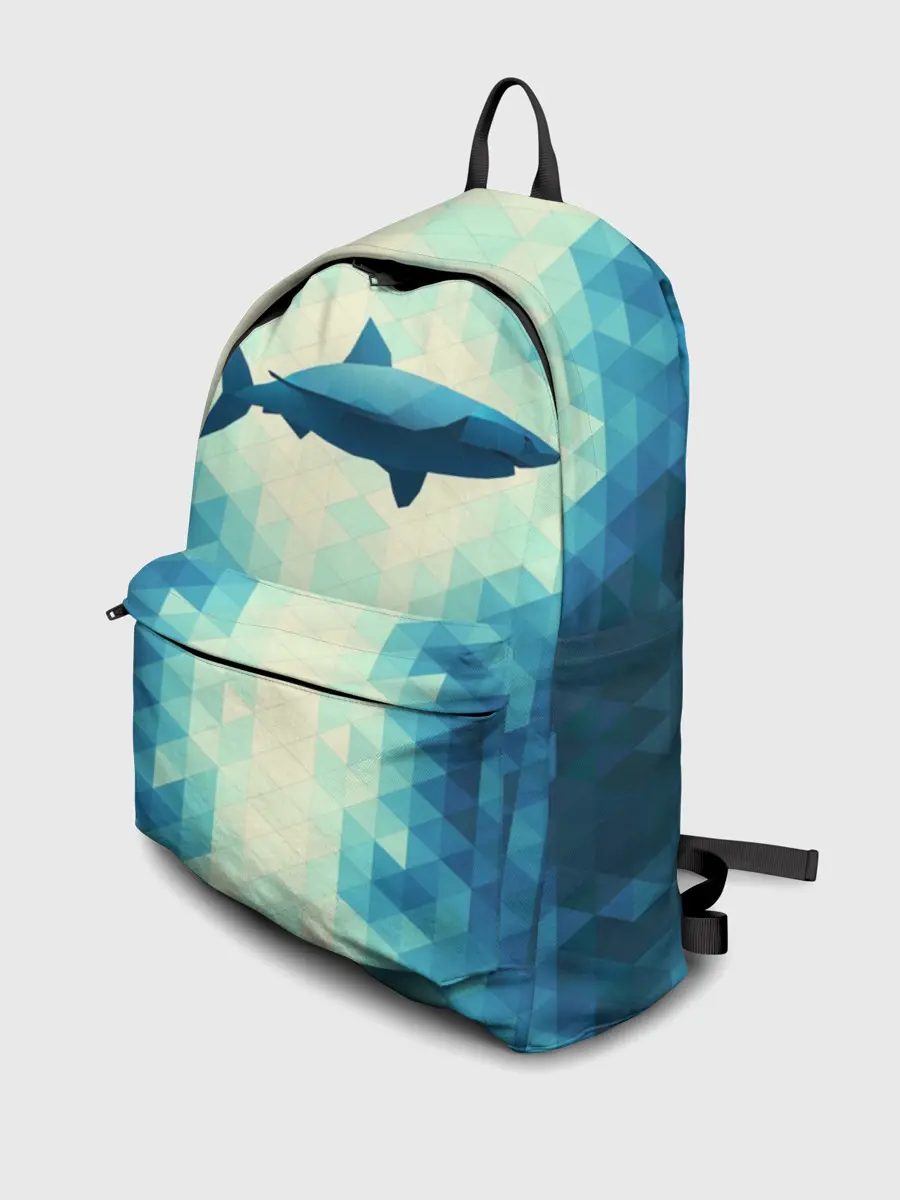 Рюкзак джинсовый / Акула