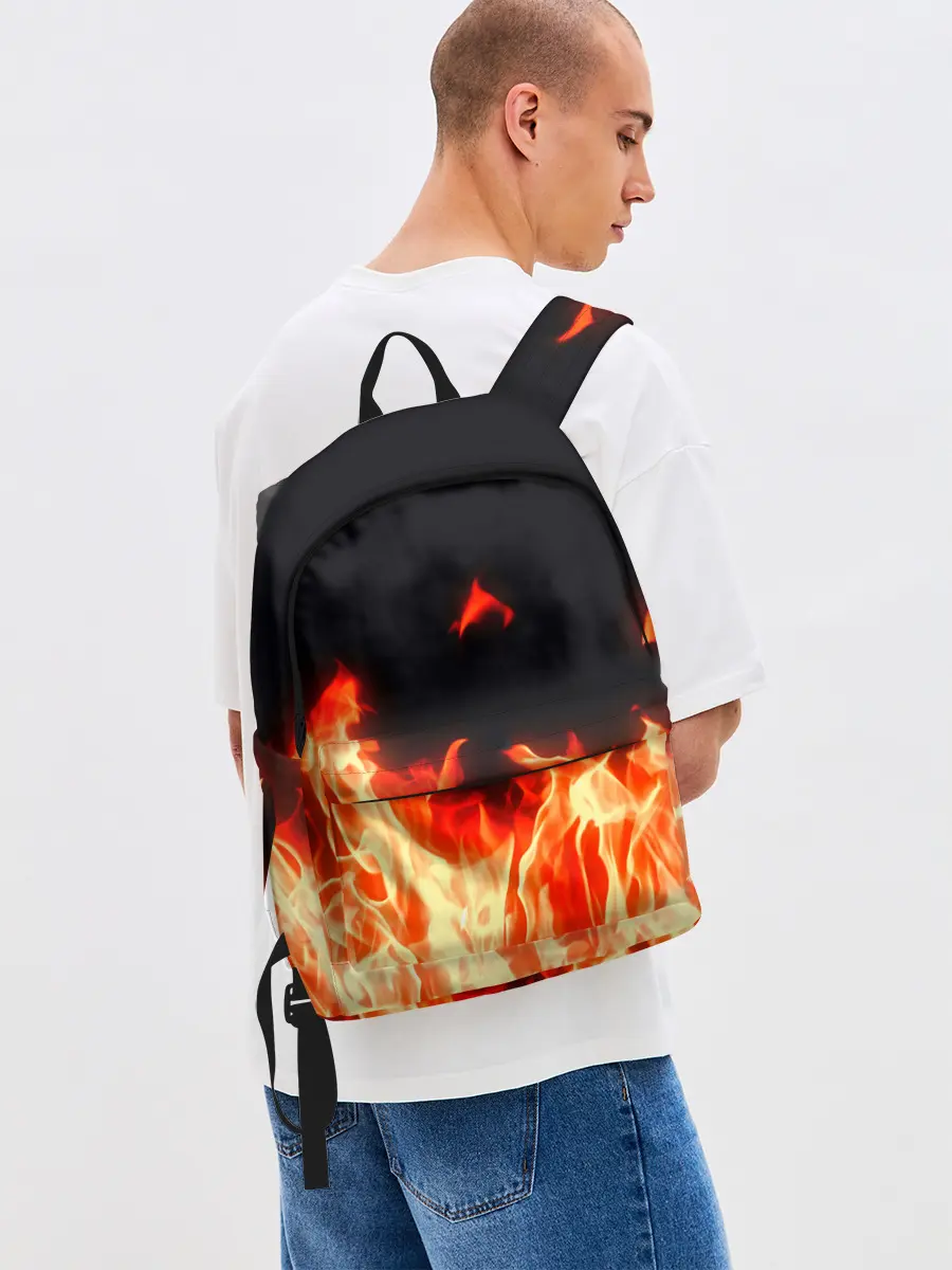Рюкзак джинсовый / Огонь