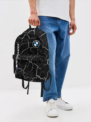 Рюкзак джинсовый / BMW / БМВ