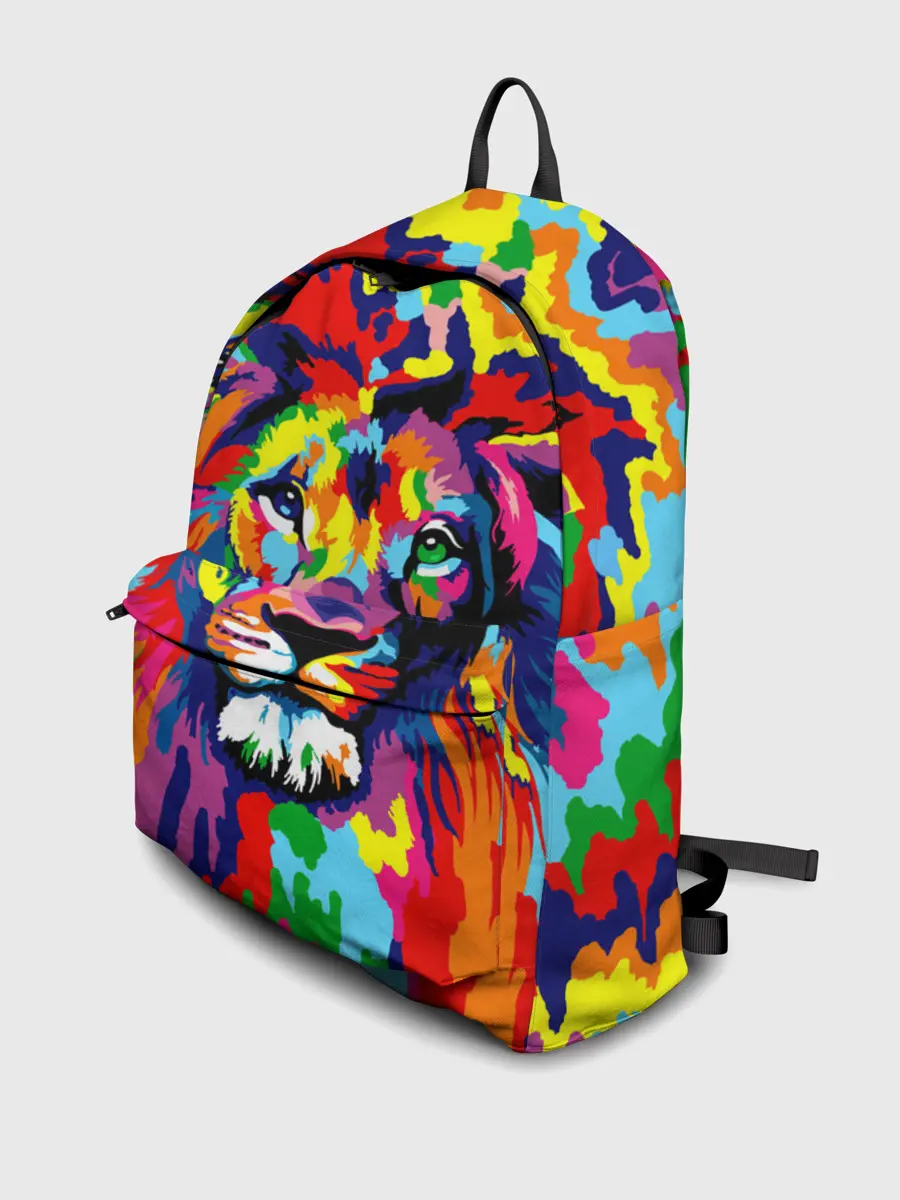 Рюкзак джинсовый / Лев Artistic Art