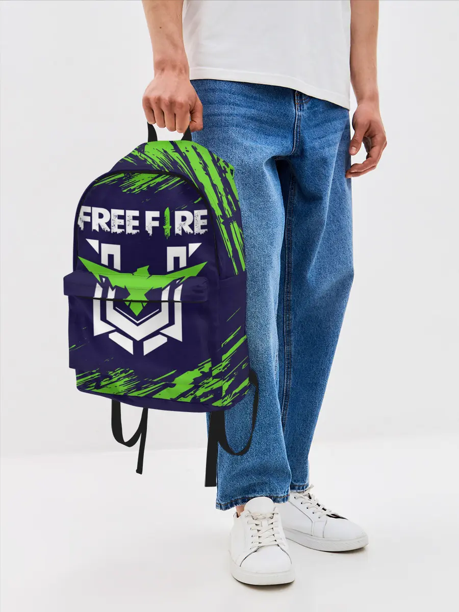 Рюкзак джинсовый / FREE FIRE / ФРИ ФАЕР