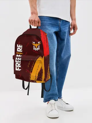 Рюкзак джинсовый / FREE FIRE / ФРИ ФАЕР