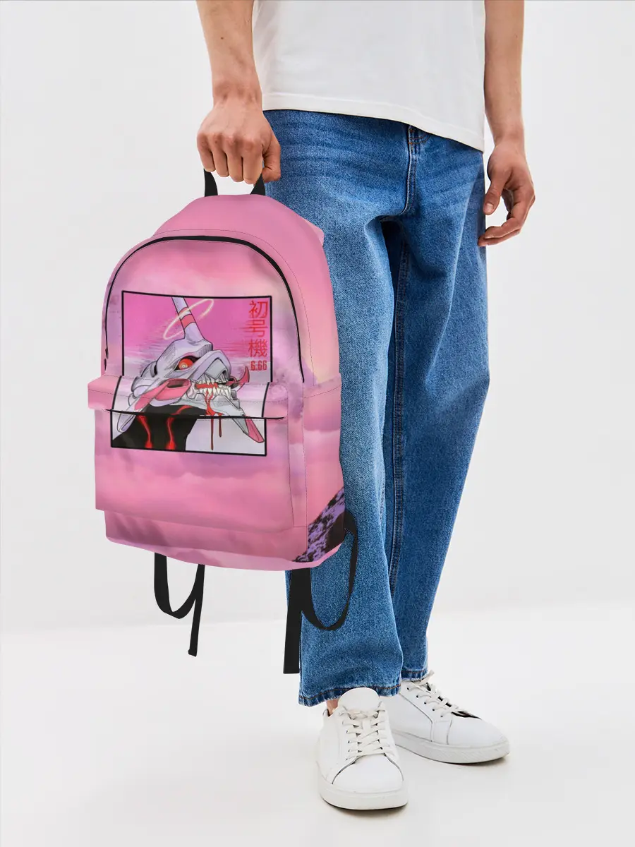 Рюкзак джинсовый / Synthwave EVA Unit 01