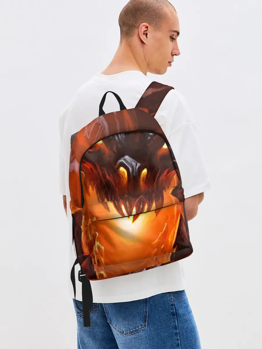 Рюкзак джинсовый / Дракон Лавы