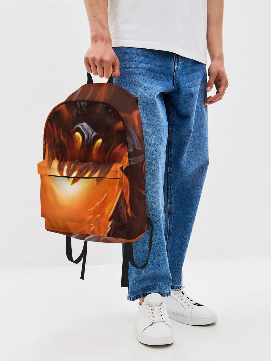 Рюкзак джинсовый / Дракон Лавы