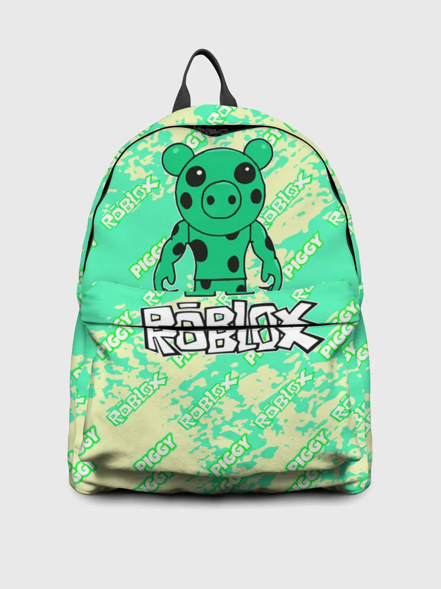 Рюкзак джинсовый / Свинка Пигги из Roblox