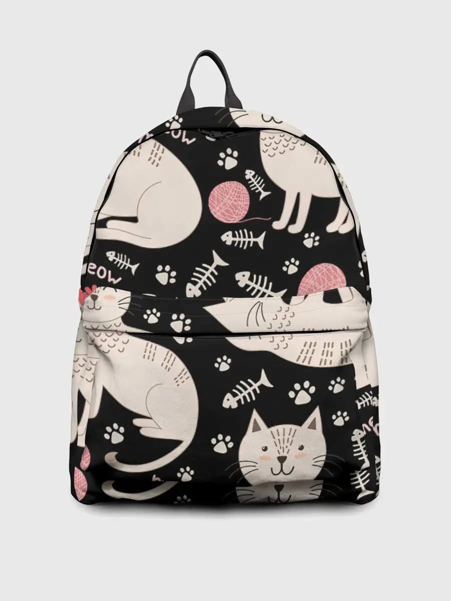 Рюкзак джинсовый / Милые кошечки