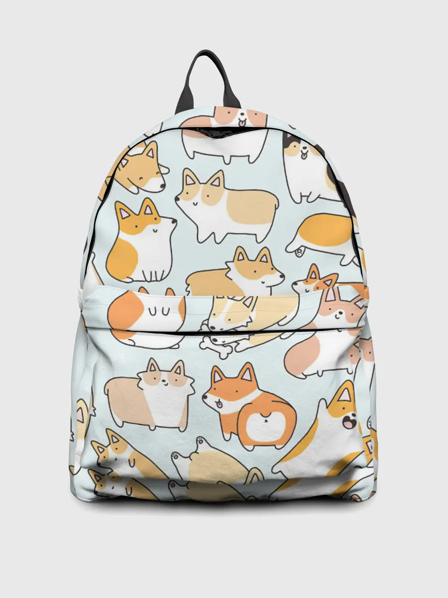 Рюкзак джинсовый / Стая корги