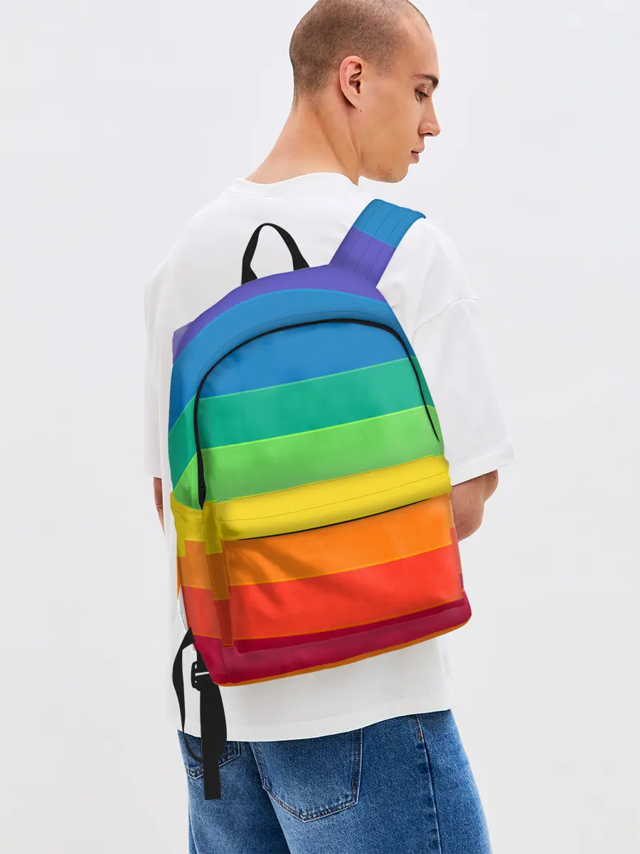 Рюкзак джинсовый / Радуга | Rainbow