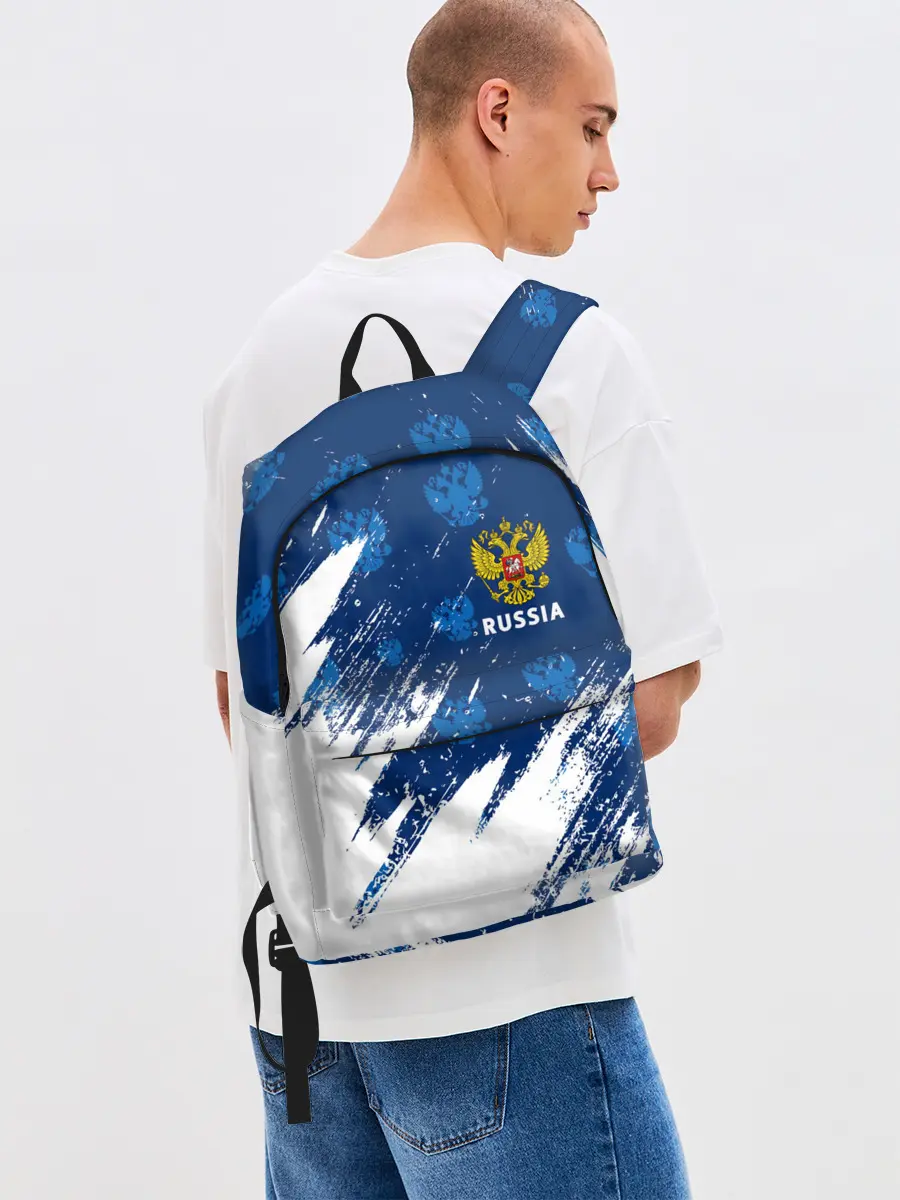 Рюкзак джинсовый / RUSSIA / РОССИЯ