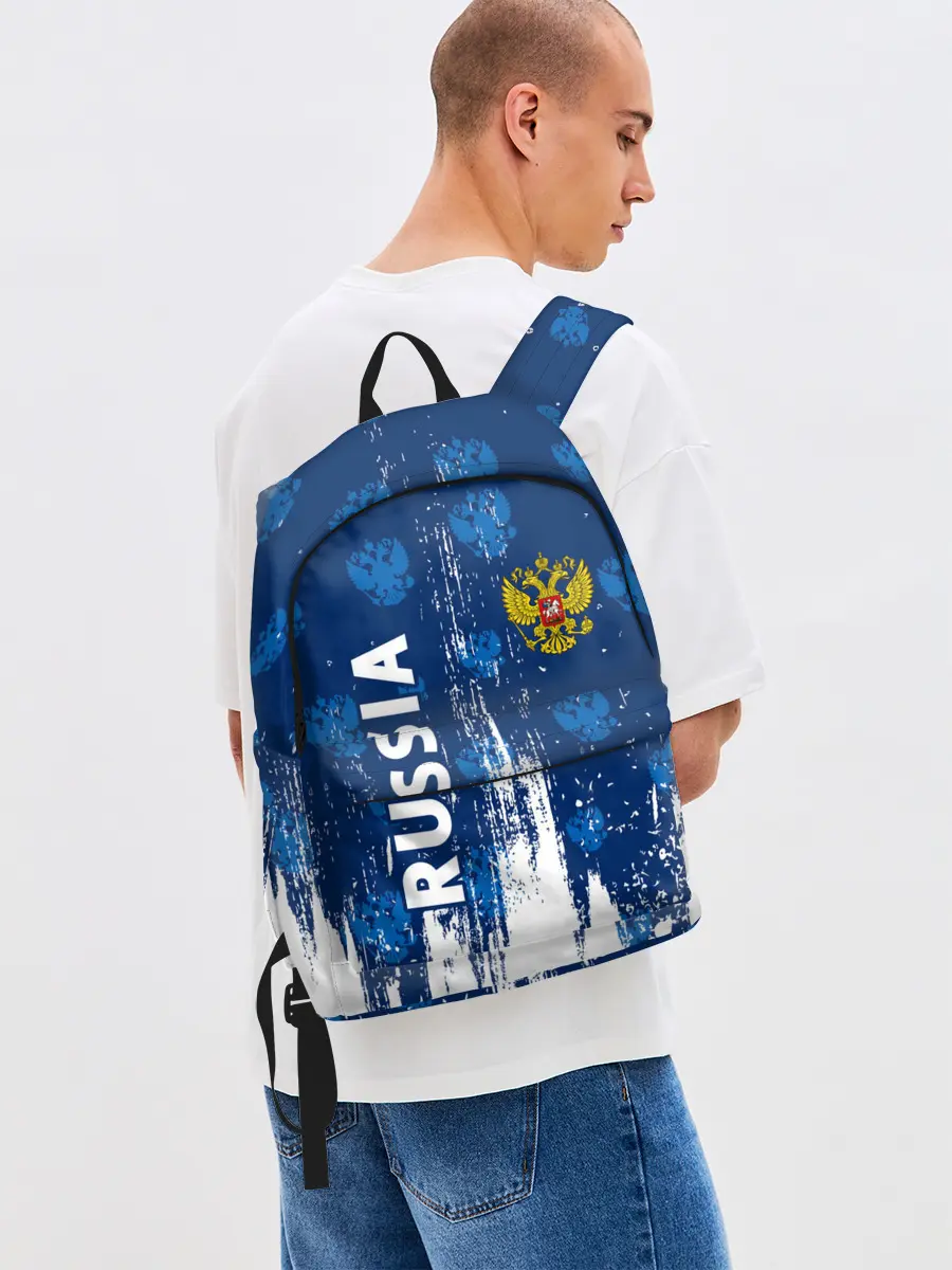 Рюкзак джинсовый / RUSSIA / РОССИЯ