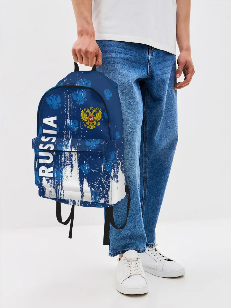 Рюкзак джинсовый / RUSSIA / РОССИЯ