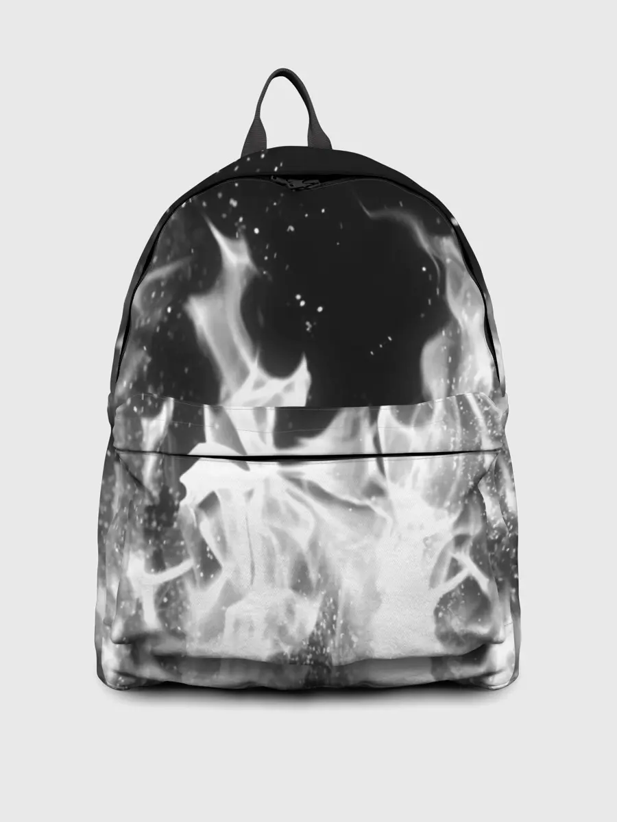 Рюкзак джинсовый / ЧЕРНО БЕЛЫЙ ОГОНЬ