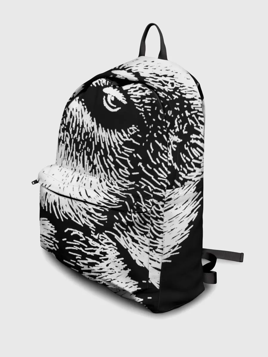 Рюкзак джинсовый / Черный медведь