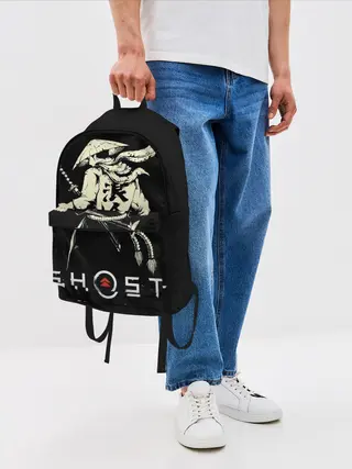 Рюкзак джинсовый / Ghost of Tsushima Samurai