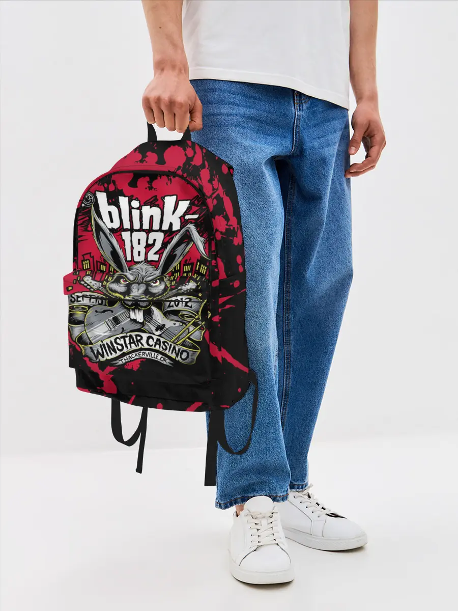 Рюкзак джинсовый / Blink 182