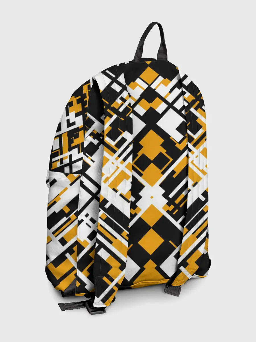 Рюкзак джинсовый / КИБЕРПАНК,ФАНТАСТИКА,ГЕОМЕТРИЯ