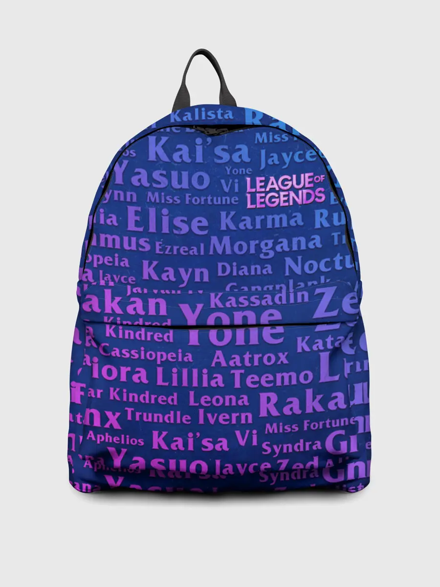 Рюкзак джинсовый / League of Legends Names