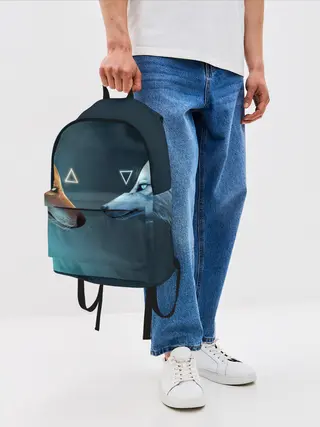 Рюкзак джинсовый / ЛИСА И ВОЛК