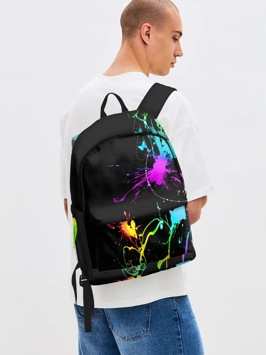 Рюкзак джинсовый / НЕОНОВЫЕ КРАСКИ