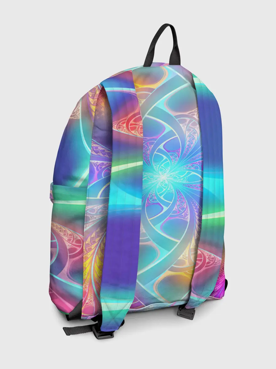 Рюкзак джинсовый / Узоры / Абстракция /Неон