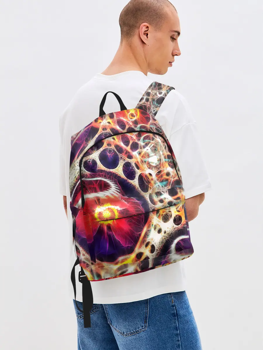 Рюкзак джинсовый / Абстракция / Психоделика