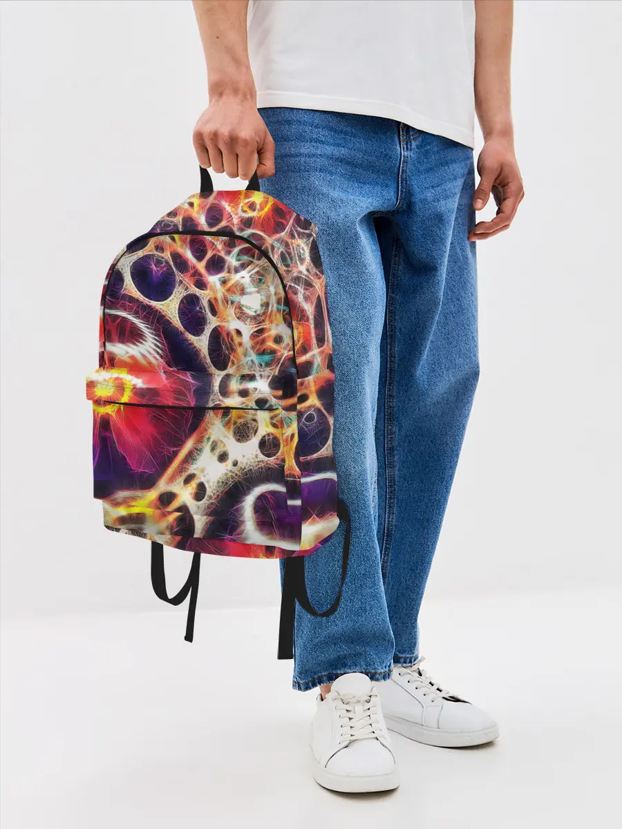 Рюкзак джинсовый / Абстракция / Психоделика
