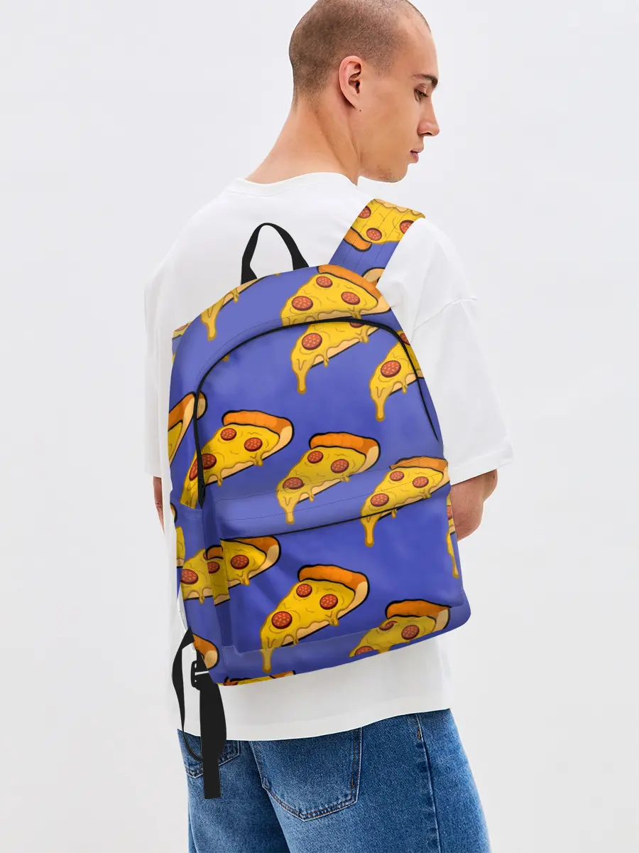 Рюкзак джинсовый / Кусочки пиццы