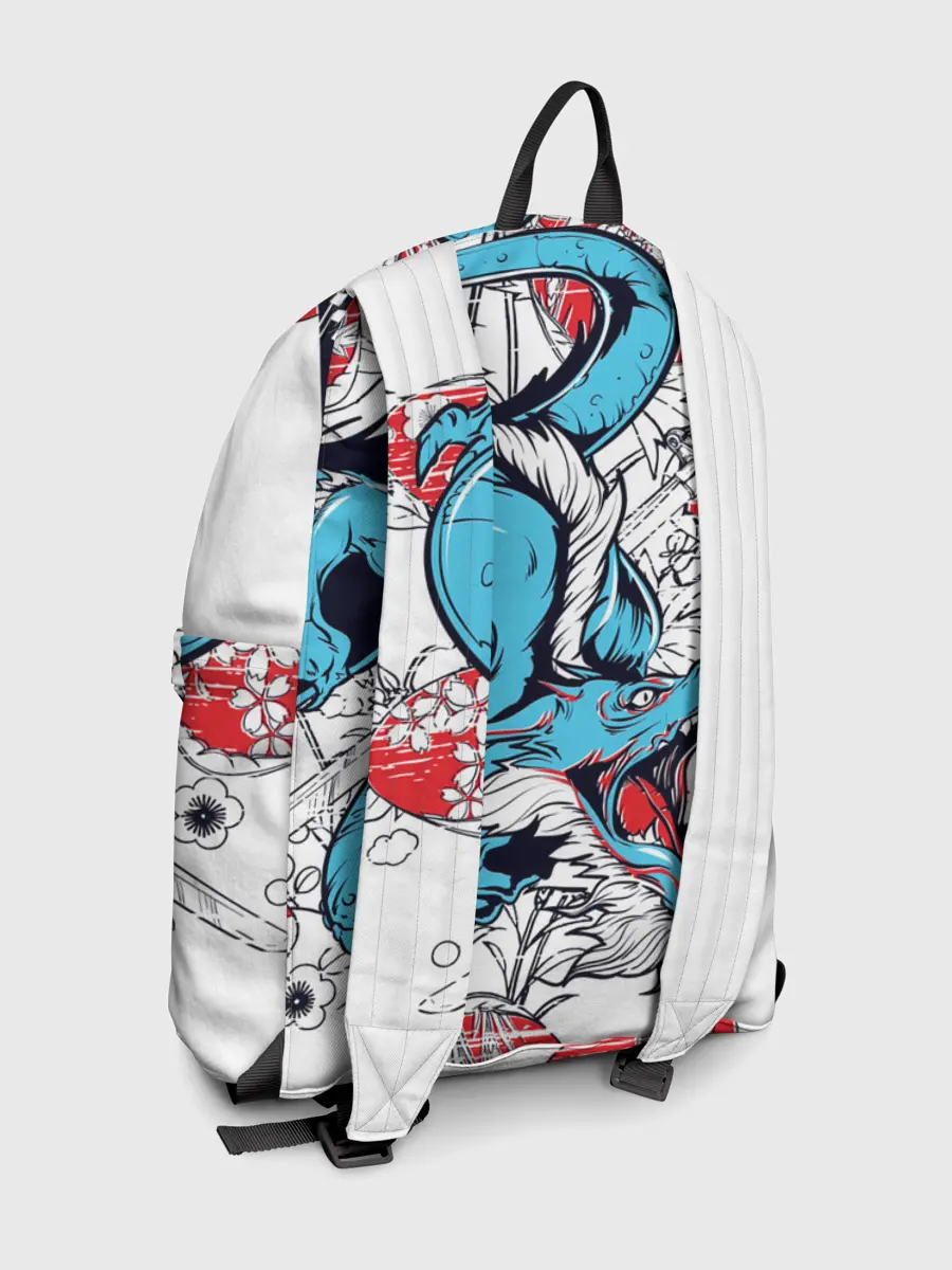 Рюкзак джинсовый / Дзётаро самурайский меч