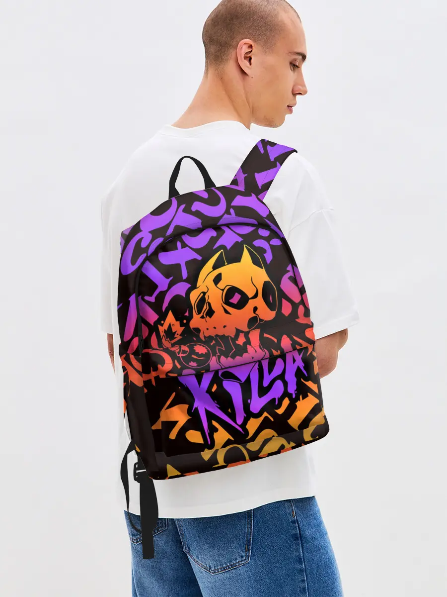 Рюкзак джинсовый / KILLA фиолетовая