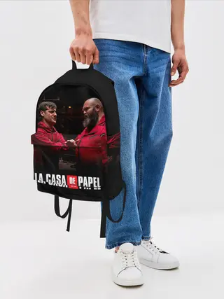 Рюкзак джинсовый / Бумажный дом La Casa de Papel