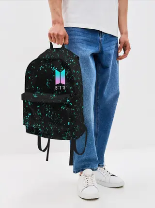 Рюкзак джинсовый / BTS / БТС