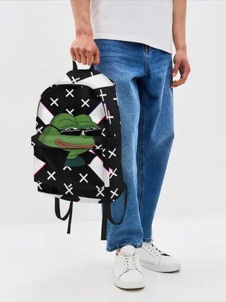 Рюкзак джинсовый / Pepe в очках EZ