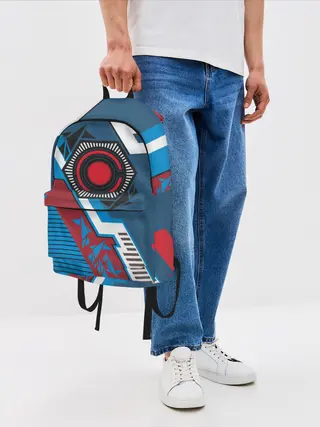 Рюкзак джинсовый / Cyborg logo