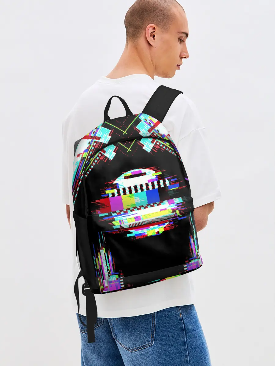 Рюкзак джинсовый / Glitch VHS