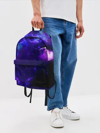 Рюкзак джинсовый / Космическое небо