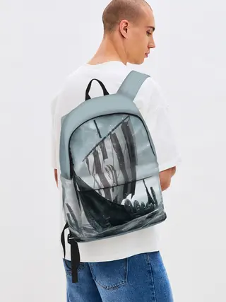 Рюкзак джинсовый / Викинги