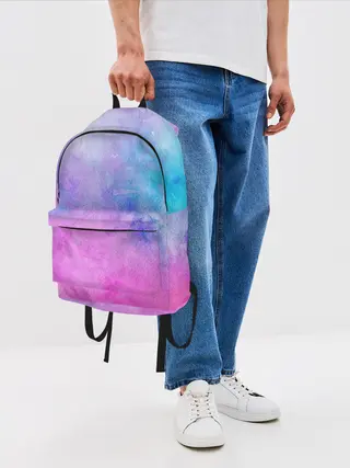 Рюкзак джинсовый / Акварельные пятна