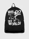 Рюкзак джинсовый / WE GO TO THE NEW WORLD!
