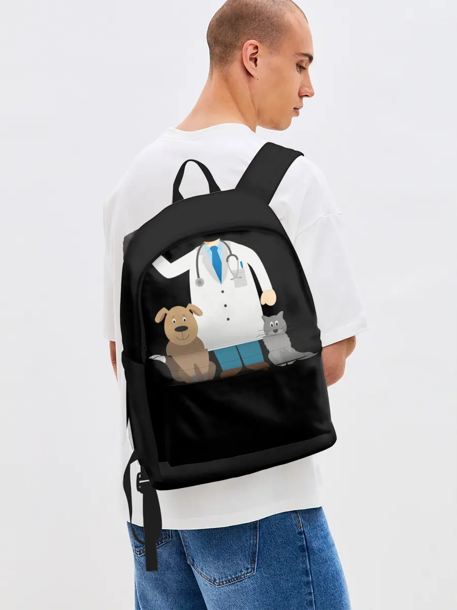 Рюкзак джинсовый / Я - ветеринар