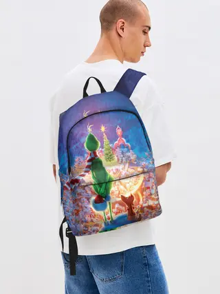 Рюкзак джинсовый / Гринч похититель Рождества